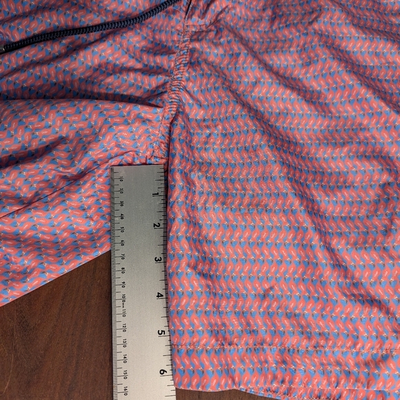 PETER MILLAR Mens XL Pink Swim Trunks Pockets Lined Drawstring Flamingo - Picture 12 of 13